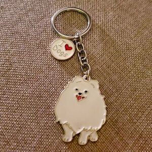 Pomeranian Dog Keychain